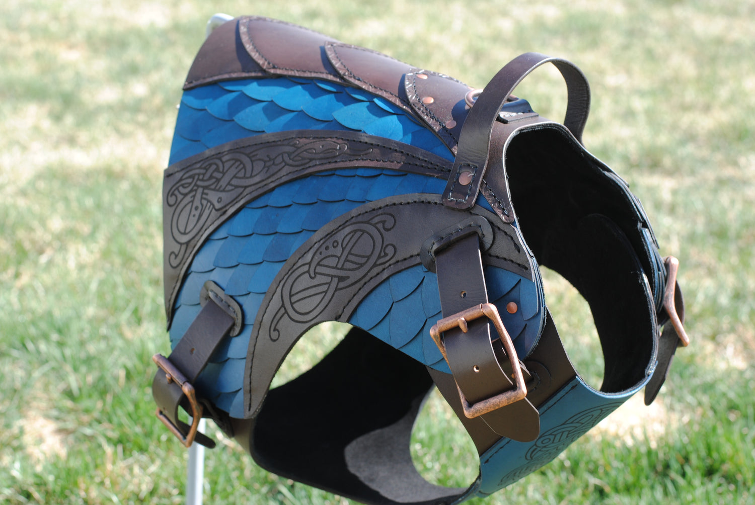 Olaf Leather Dog Harness Armor