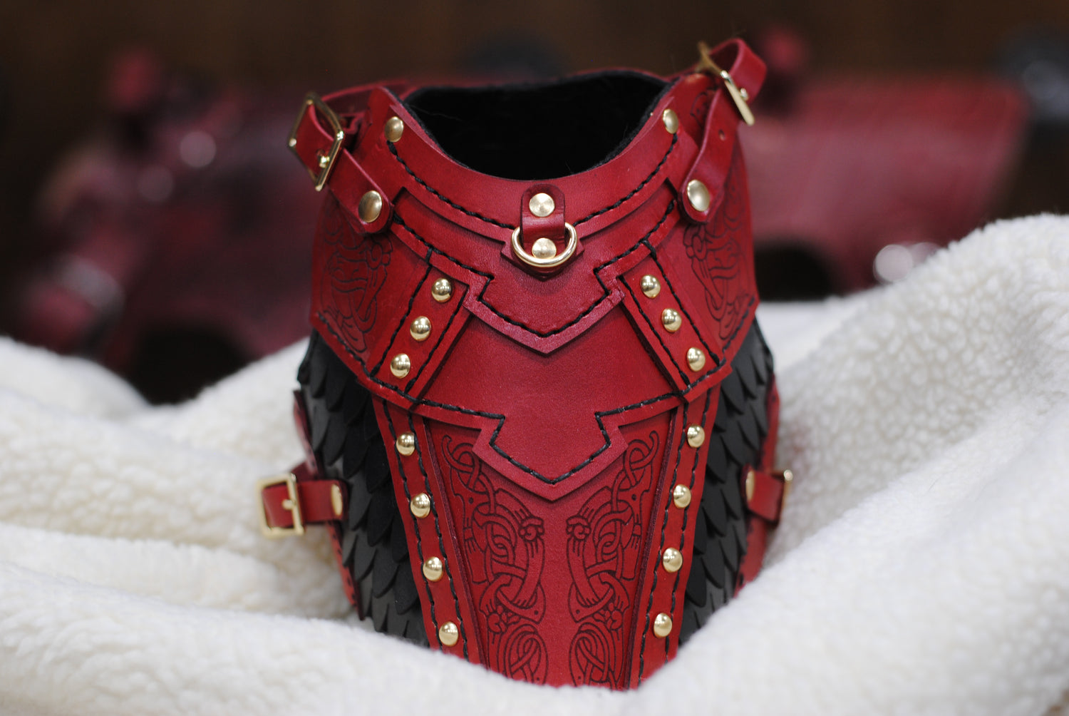 Frigga Leather Cat Armor