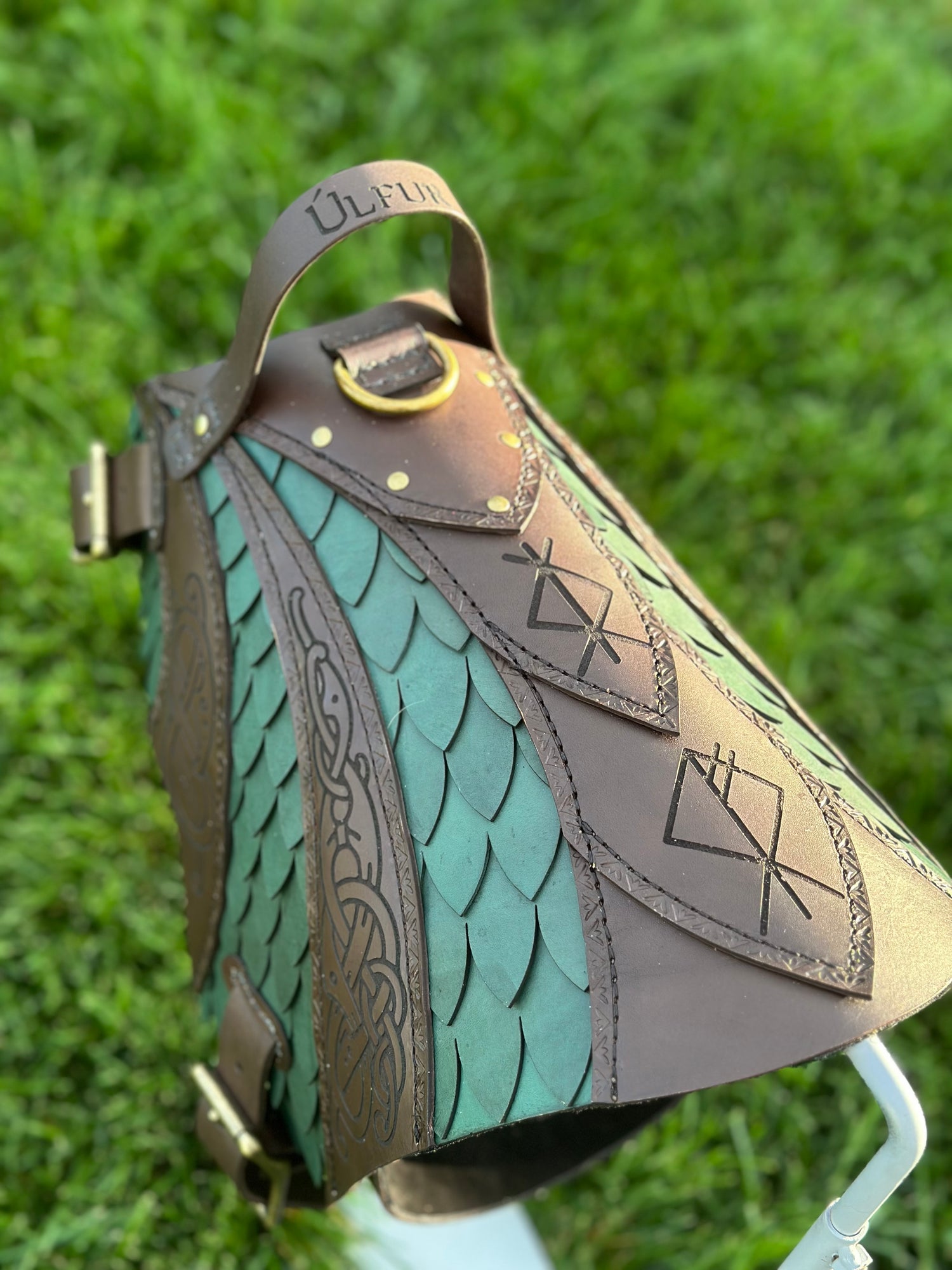 Olaf Leather Dog Harness Armor