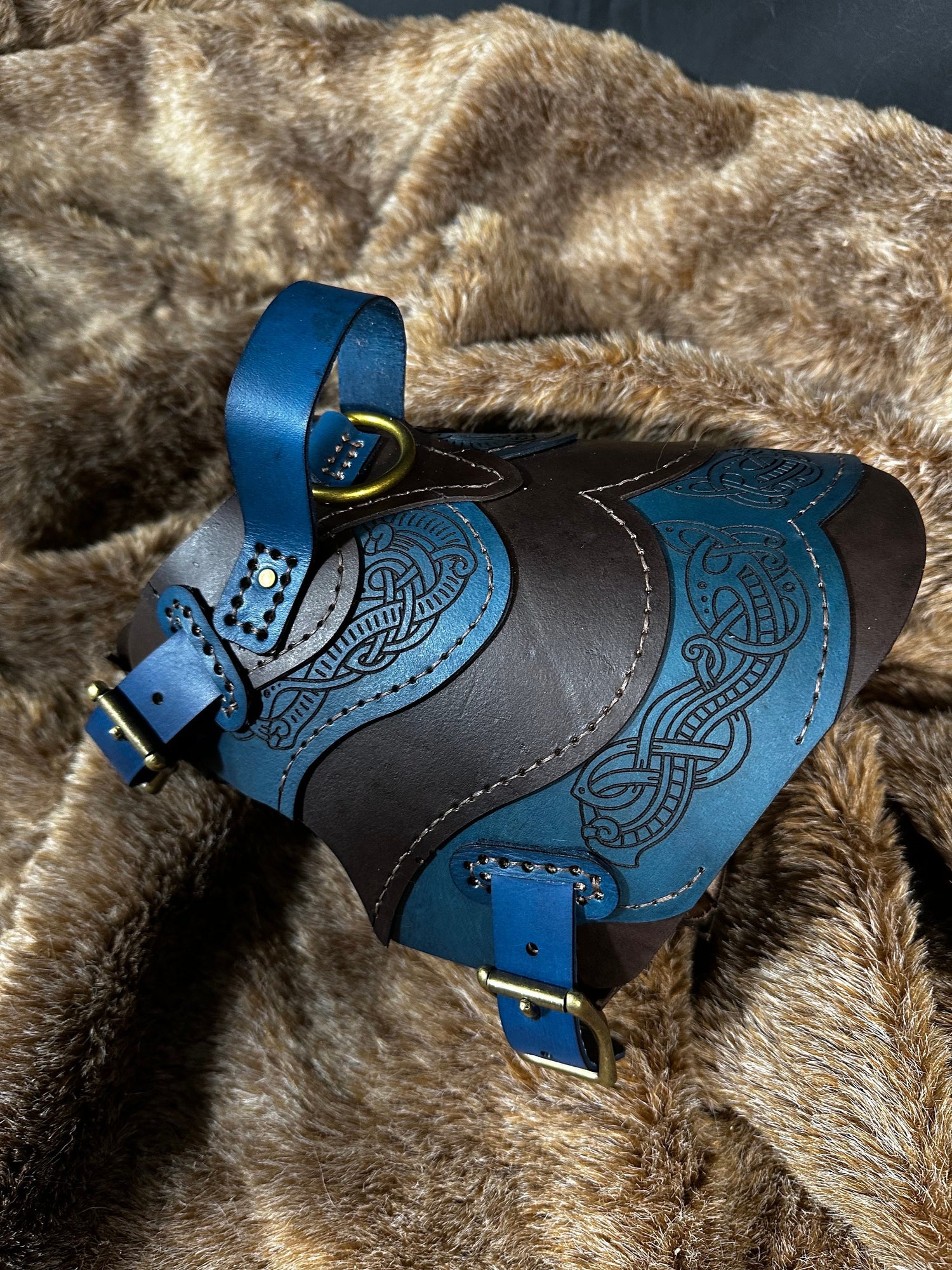 Floki Leather Dog Harness Armor