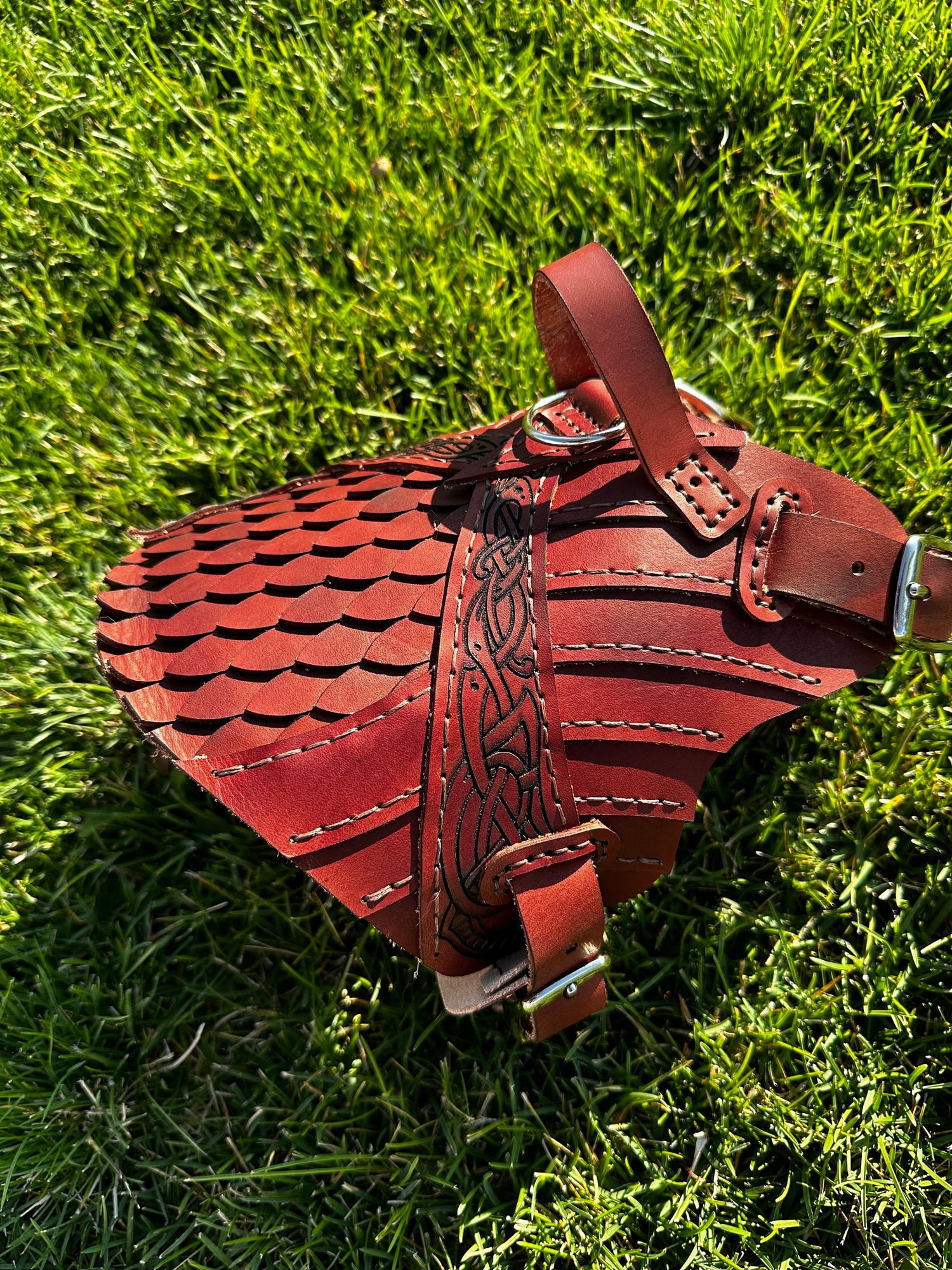 Erik Leather Dog Harness Armor