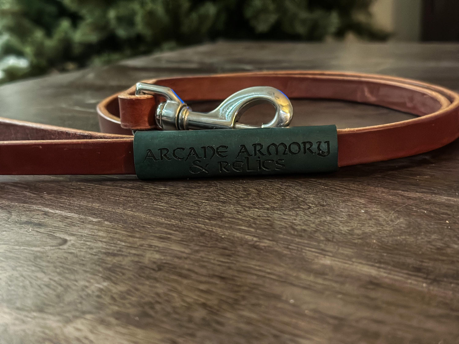 Adventure-Grade Leather Dog Leash – Customizable Wrap, Built for Strength