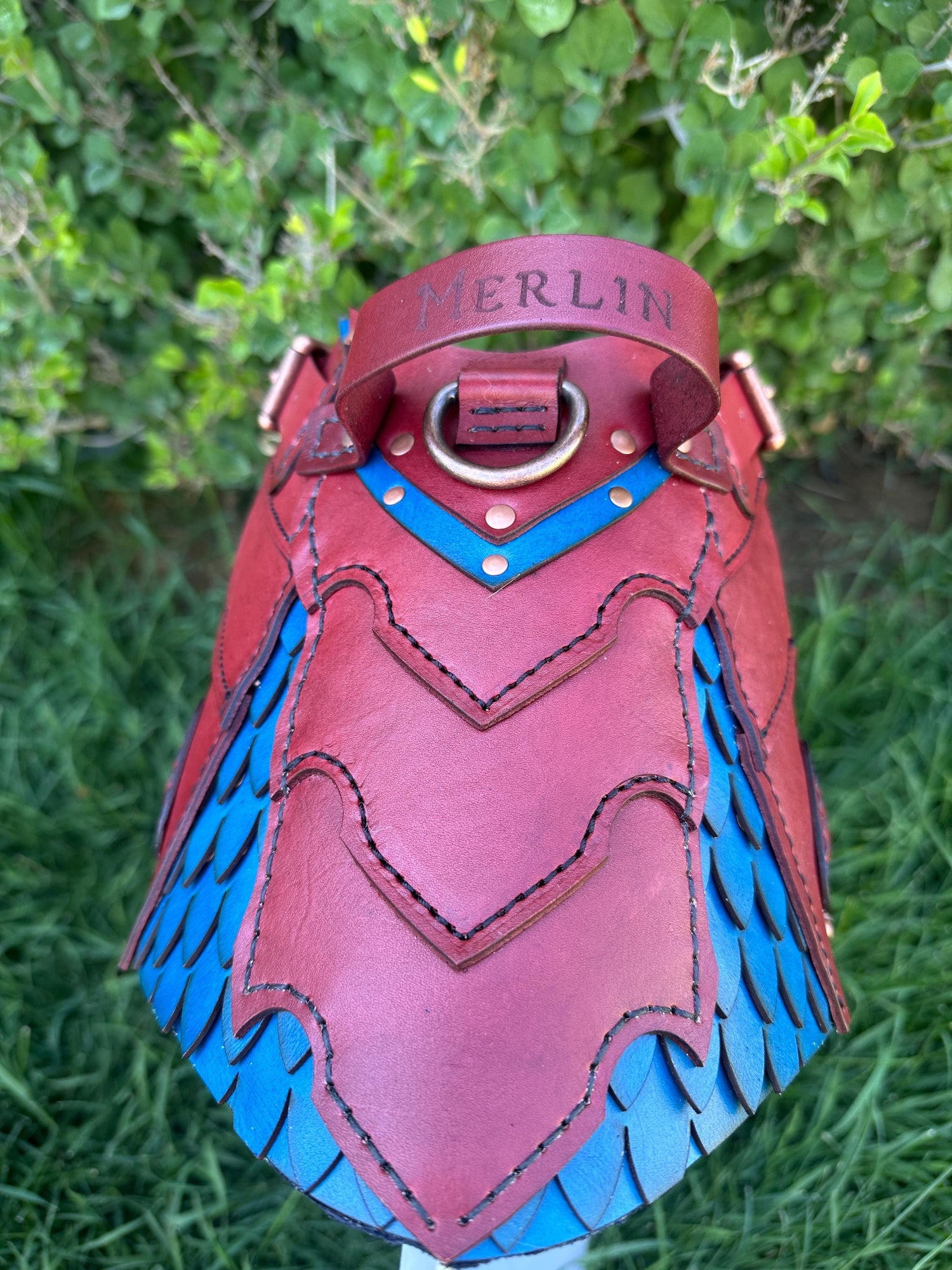 Ridgeback Leather Dog Harness Armor