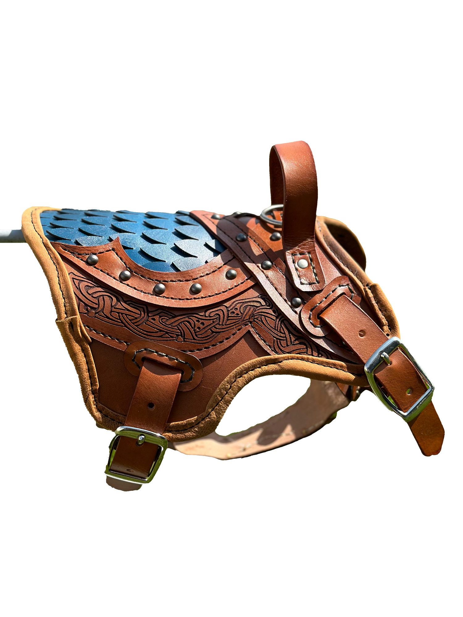Anduril Leather Dog Armor Harness