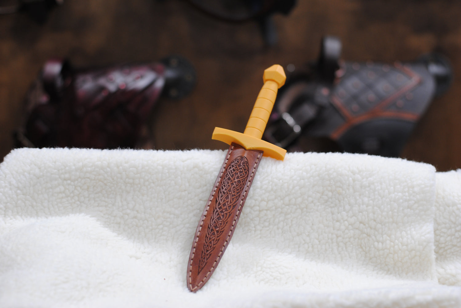 Leather sheath and sword for Pet Armor