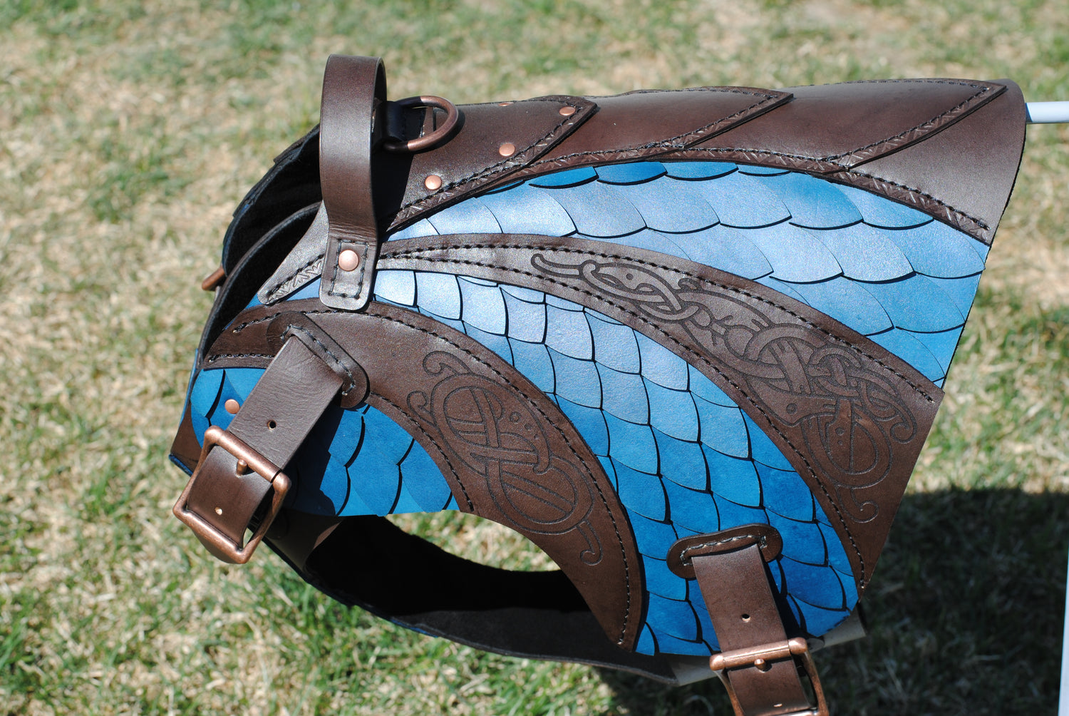 Olaf Leather Dog Harness Armor