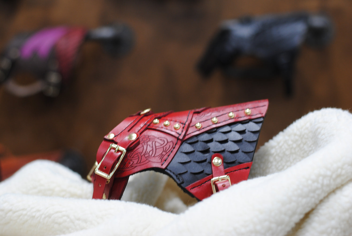 Frigga Leather Dog Harness Armor