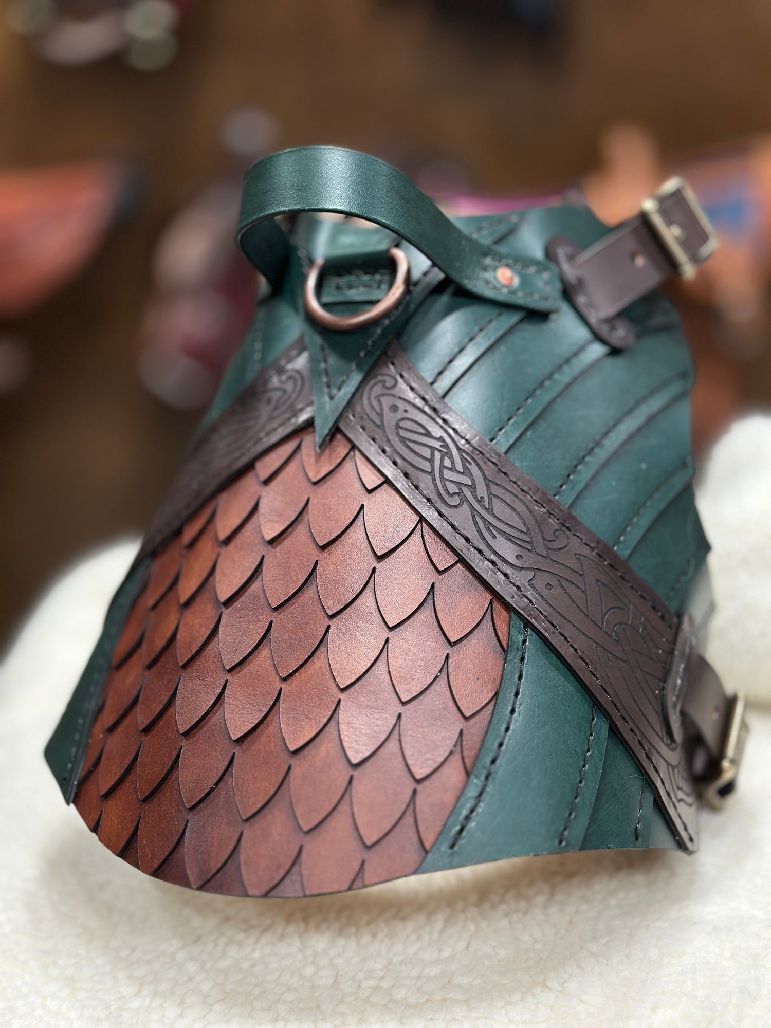 Erik Leather Dog Harness Armor