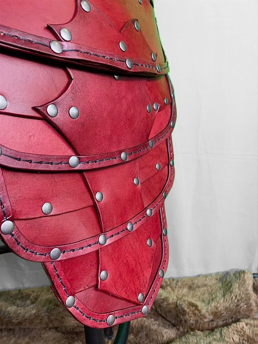 Clan Chief Corsair Leather Greaves, Belt, Battle Skirt