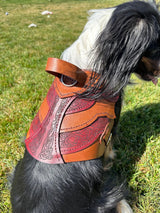 Frida Leather Dog Harness Armor