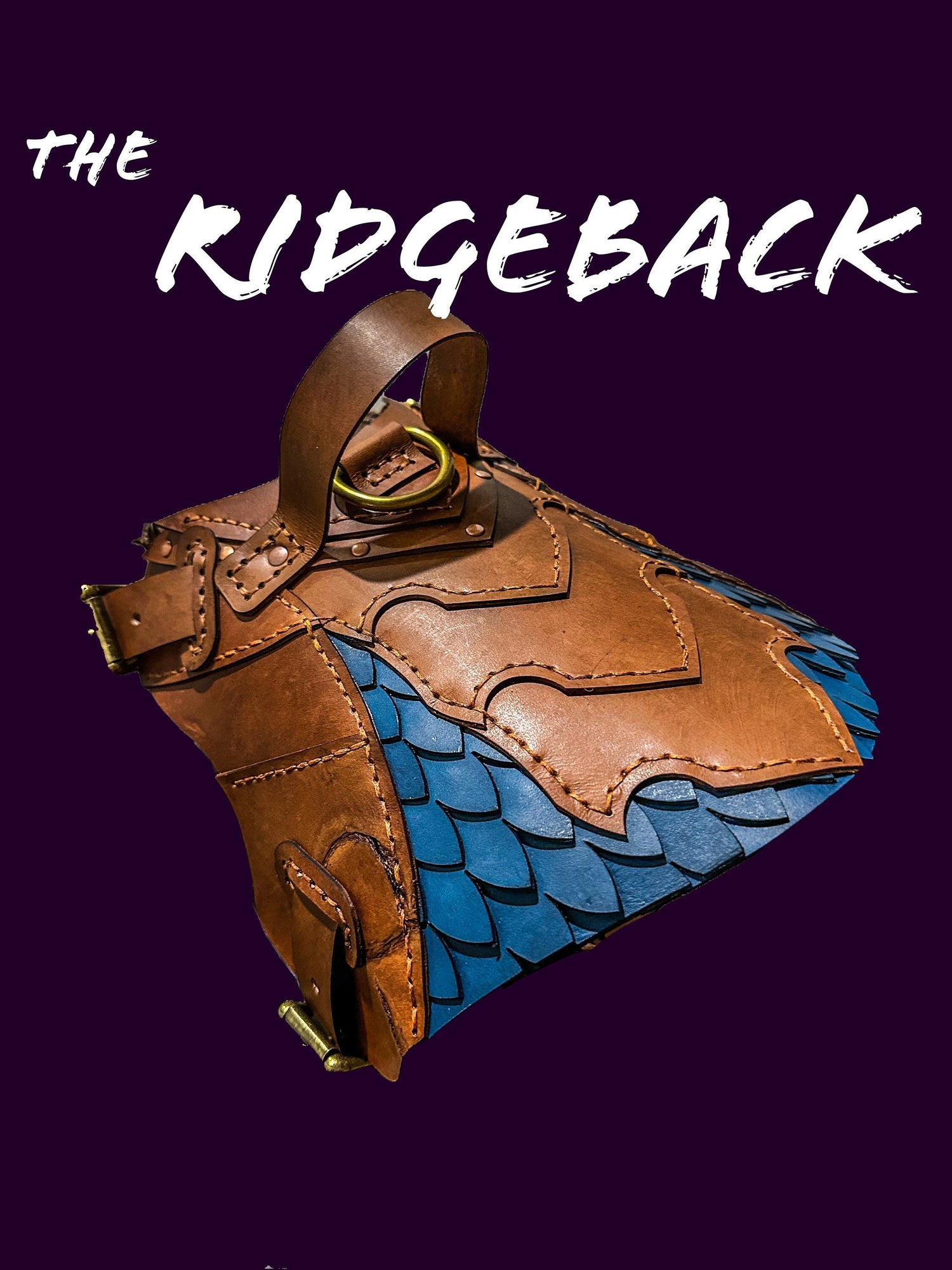 Ridgeback Leather Dog Harness Armor