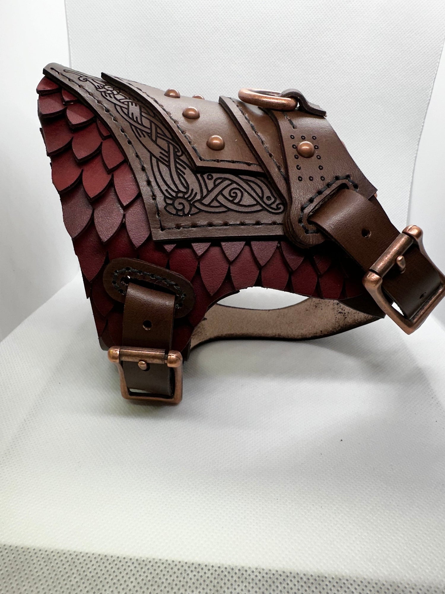 Dagmar Leather Dog Harness Armor