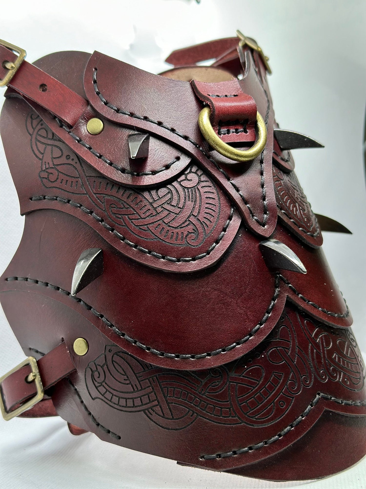 Floki Leather Cat Harness Armor