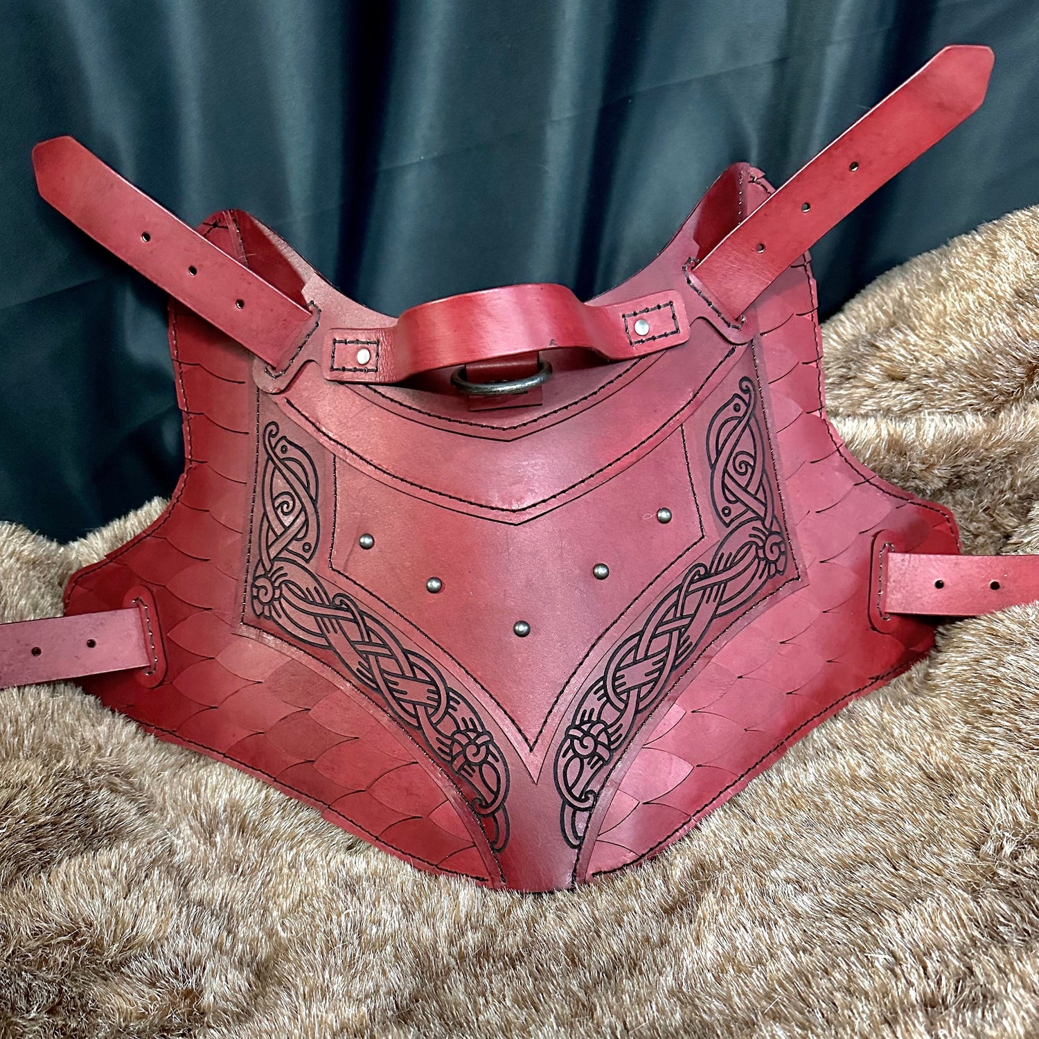 Dagmar Leather Dog Harness Armor