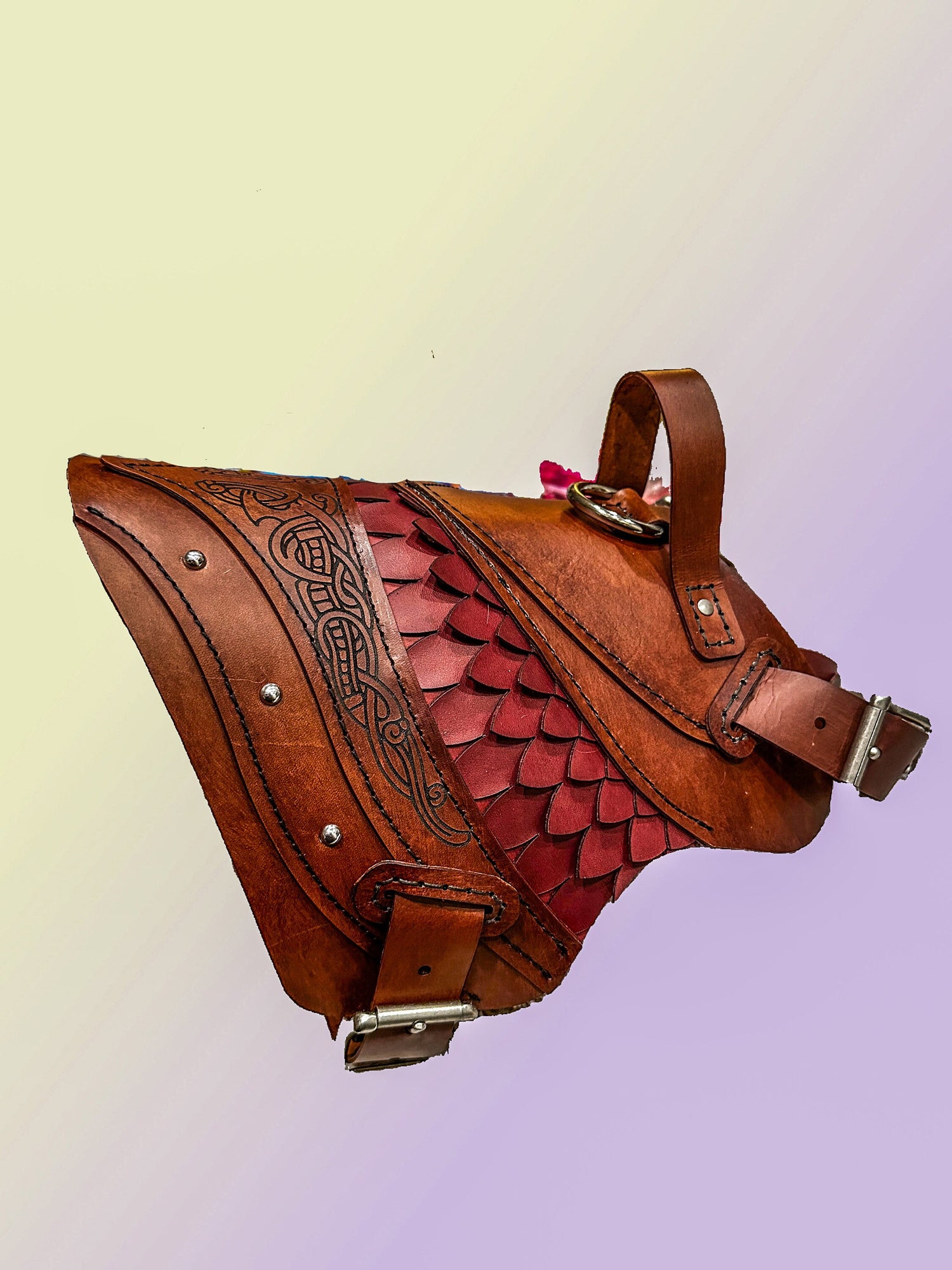 Rollo Leather Dog Harness Armor