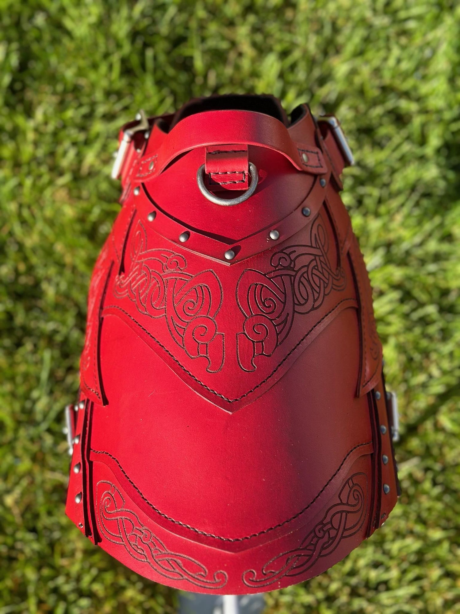 Loki Leather Dog Harness Armor