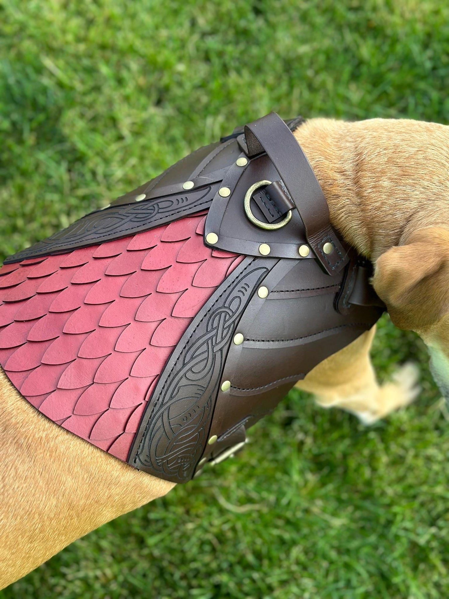 Ulf Leather Dog Harness Armor