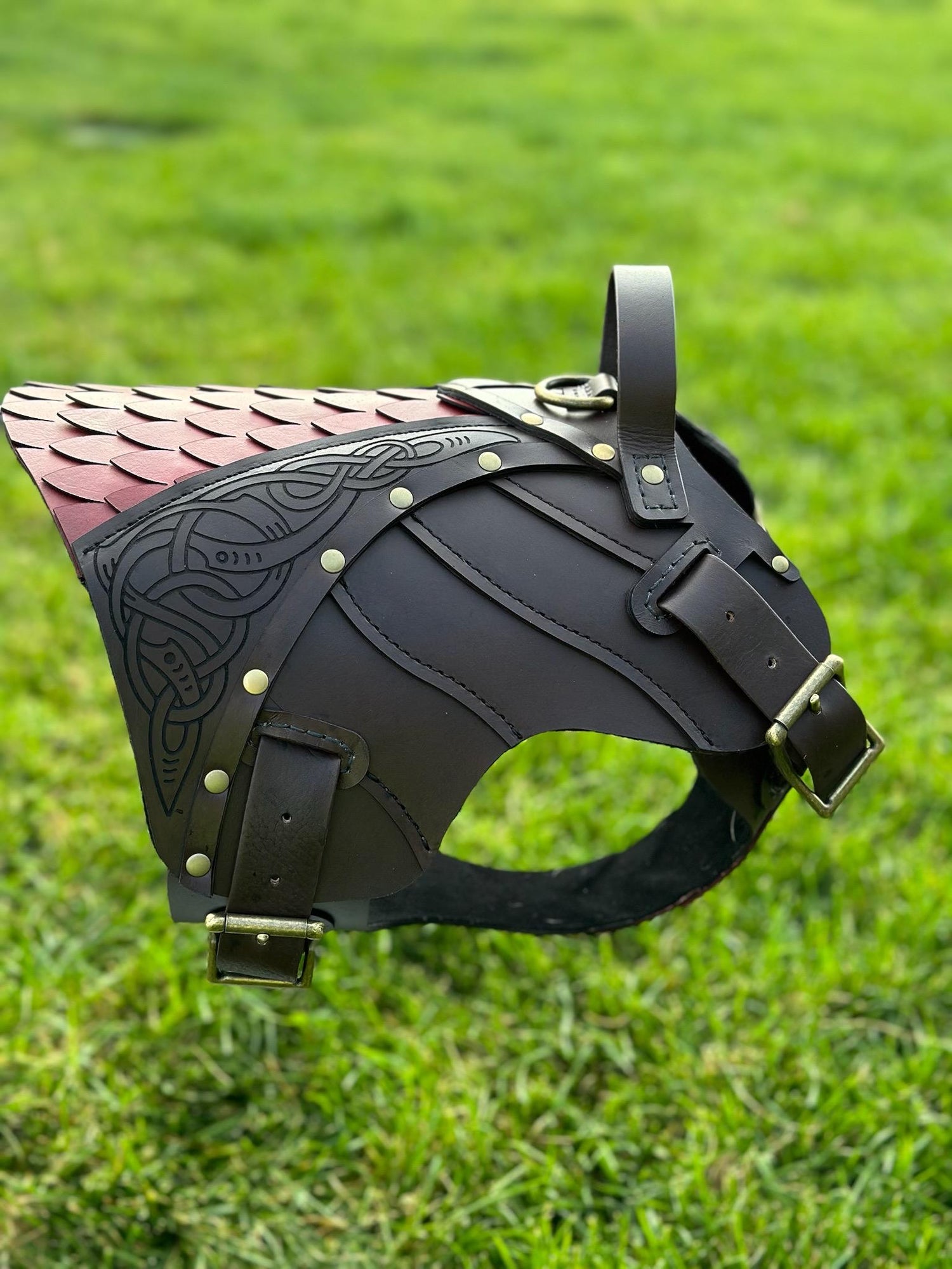 Ulf Leather Dog Harness Armor
