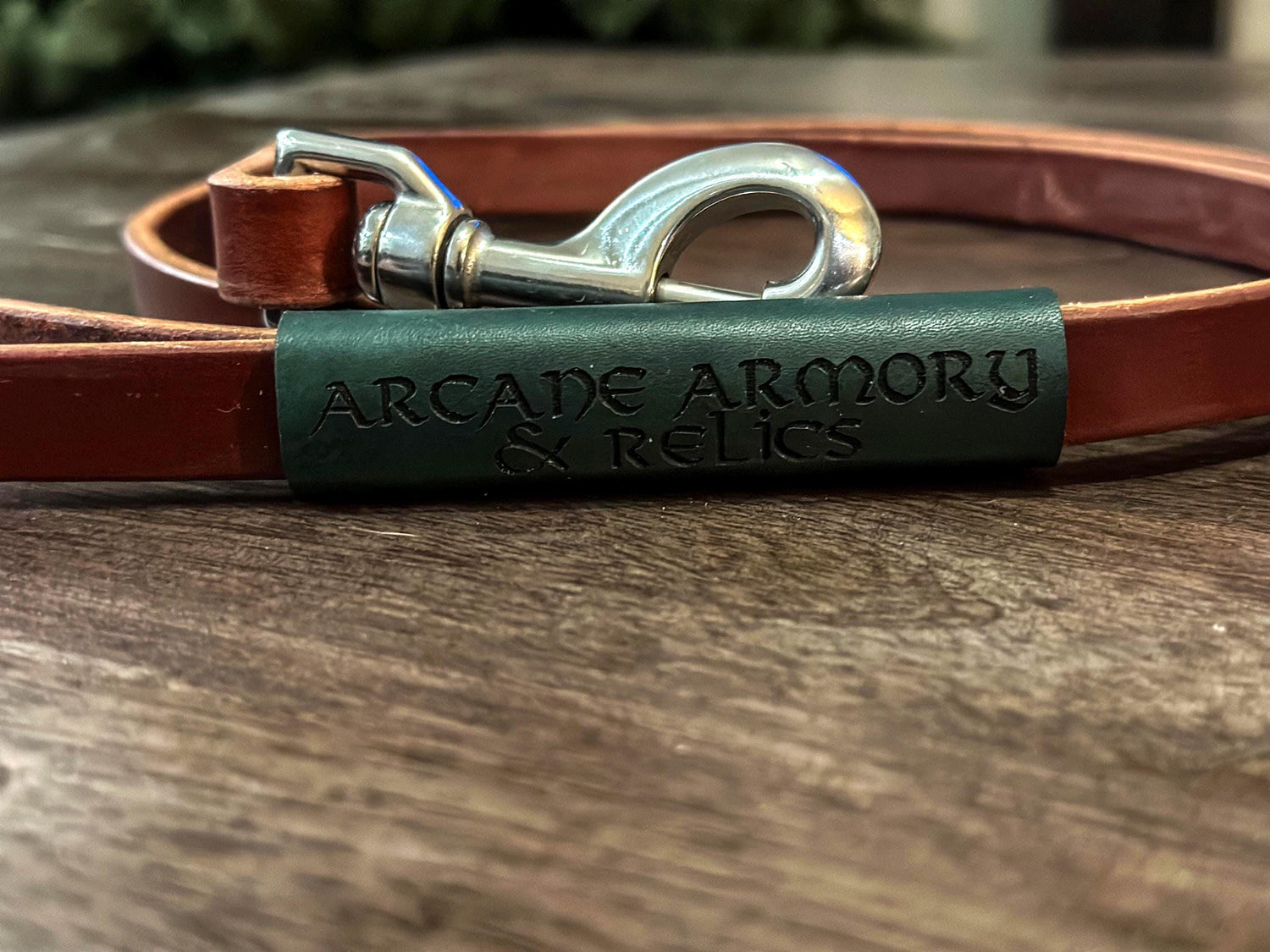 Adventure-Grade Leather Dog Leash – Customizable Wrap, Built for Strength