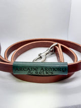 Adventure-Grade Leather Dog Leash – Customizable Wrap, Built for Strength