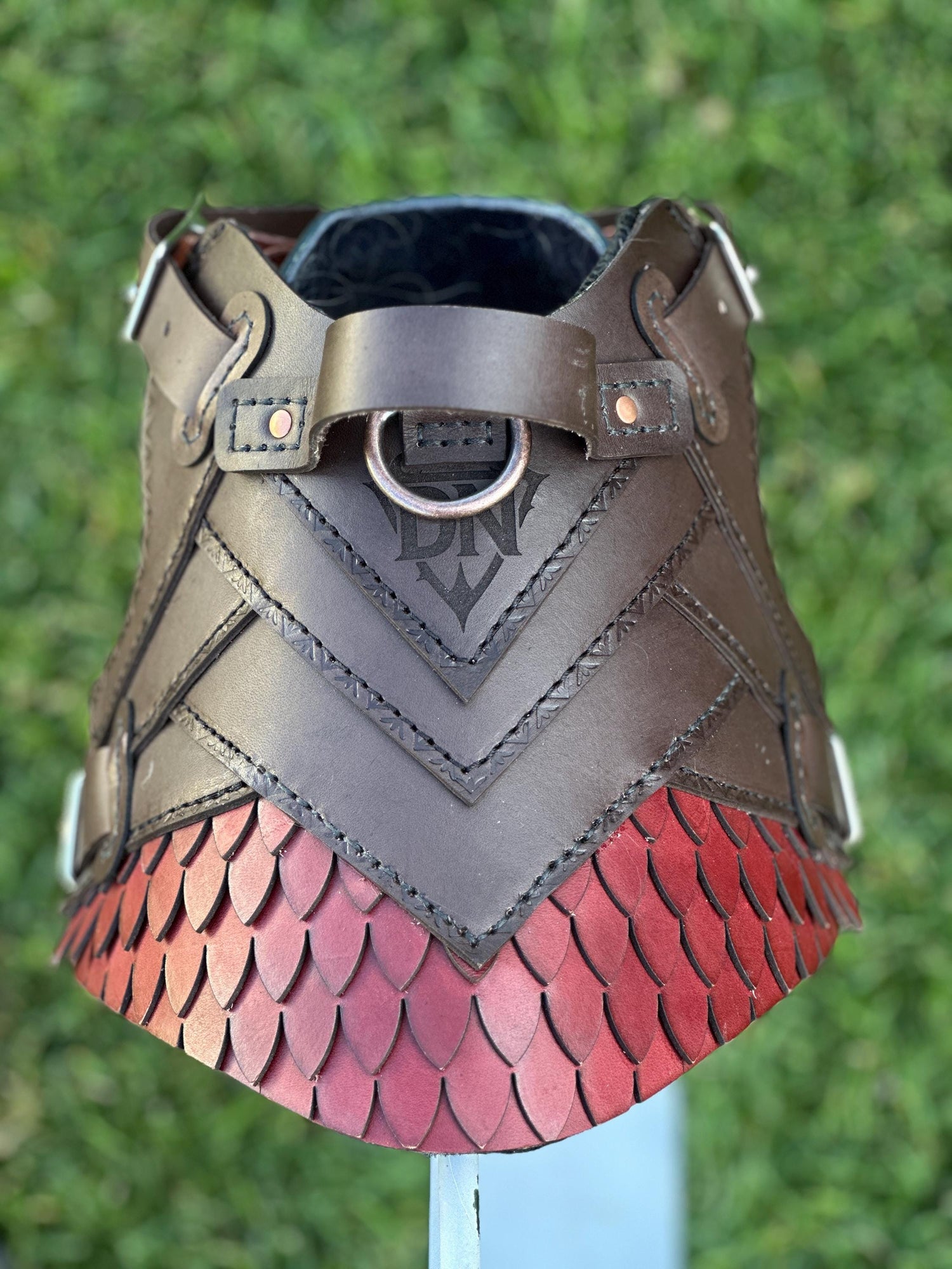 Skeldryn Leather Dog Harness Armor