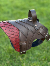 Skeldryn Leather Dog Harness Armor