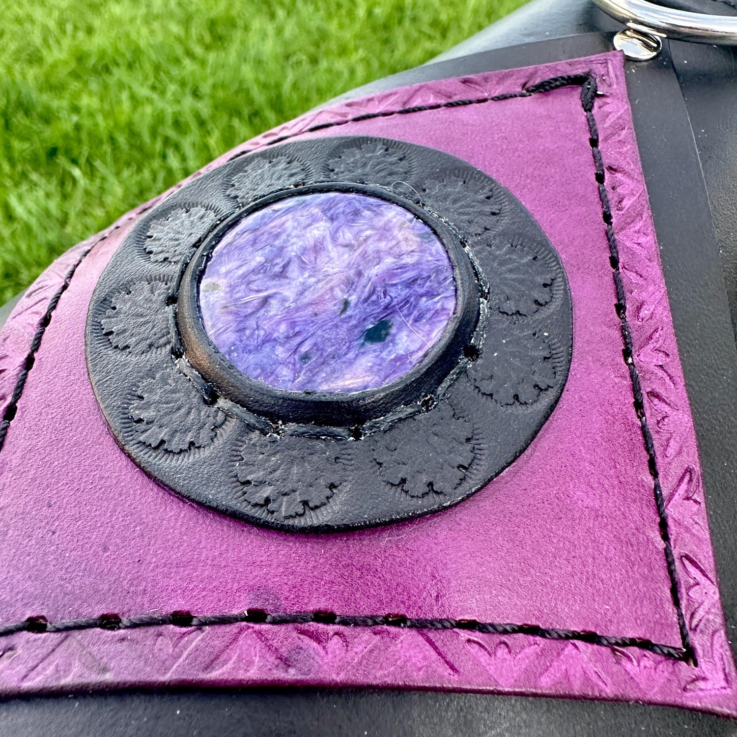 Brill Crystal & Leather Dog Harness Armor
